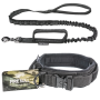 Nylon Pet Outdoor Tactical Training Dog Collar Dog Leash  Adjustable Luxury Leash Set High Quality Dog Collar