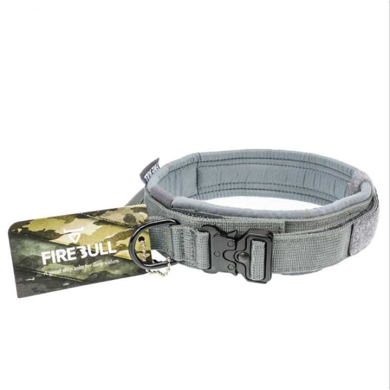 Nylon Pet Outdoor Tactical Training Dog Collar Dog Leash  Adjustable Luxury Leash Set High Quality Dog Collar
