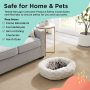 Donut Cat and Dog Bed in Lux Fur, Machine Washable, High Bolster, Multiple Sizes