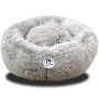 Donut Cat and Dog Bed in Lux Fur, Machine Washable, High Bolster, Multiple Sizes