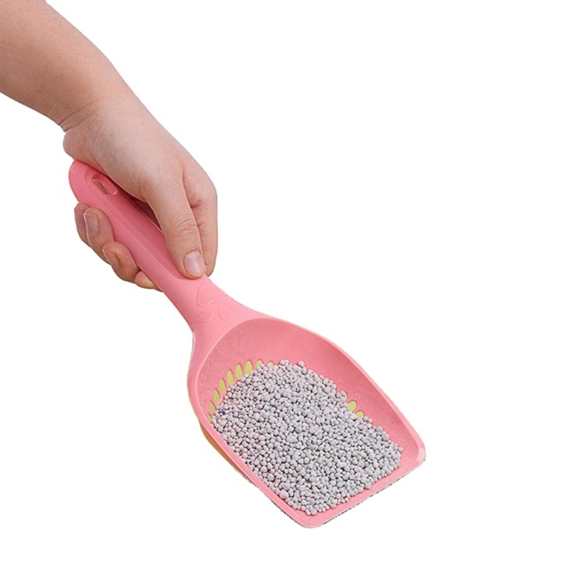 Plastic Litter Scoop for Cats Durable Deep Shovel and Long Handle