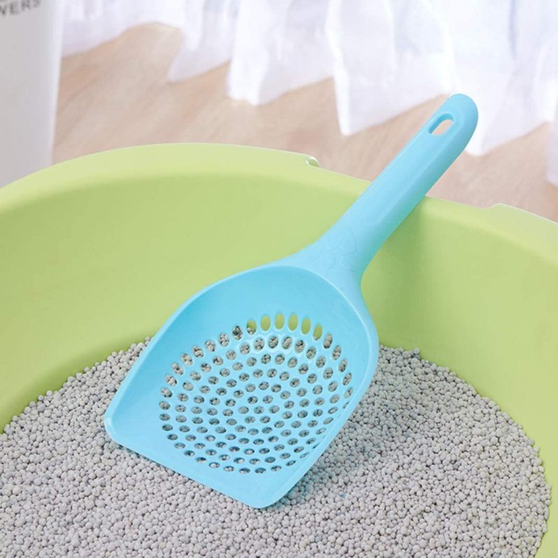 Plastic Litter Scoop for Cats Durable Deep Shovel and Long Handle