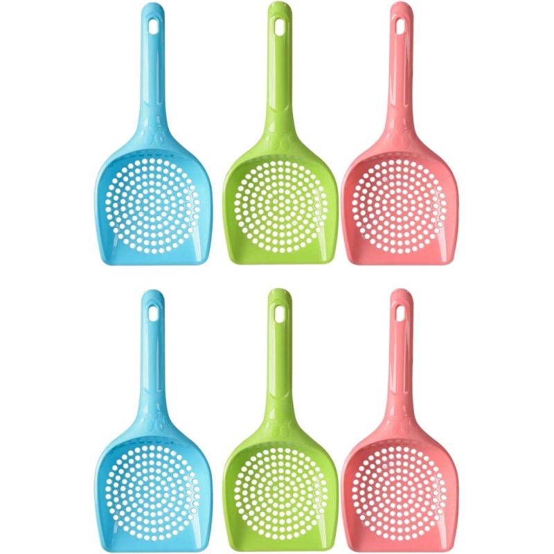 Plastic Litter Scoop for Cats Durable Deep Shovel and Long Handle