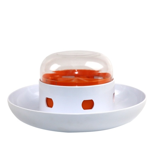 The UFO Interactive Push Food Treat Dispenser Bowl for Dogs & Cats for Fun Slow Feeding
