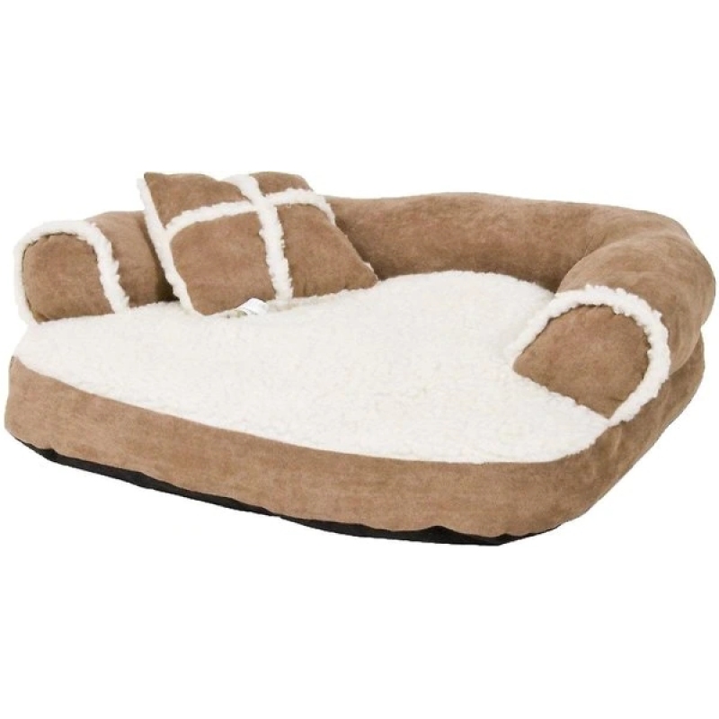 Pet Sofa Bed with Anti Slip Bottom Pet Bolster Cat Dog Bed Color Varies Pet Bed for Dogs Cats