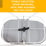 Elevated Folding Dog BathTub and Wash Station for Bathing, Shower, and Grooming, Foldable and Portable, Indoor and Outdoor, Perf