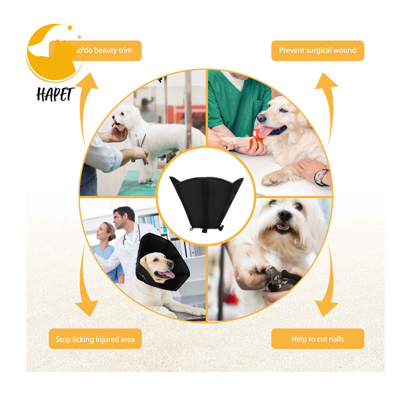 Dog Recovery Cone Soft Pet Collar Comfy E-Collar to Prevent From Licking Biting Scratching