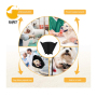 Dog Recovery Cone Soft Pet Collar Comfy E-Collar to Prevent From Licking Biting Scratching