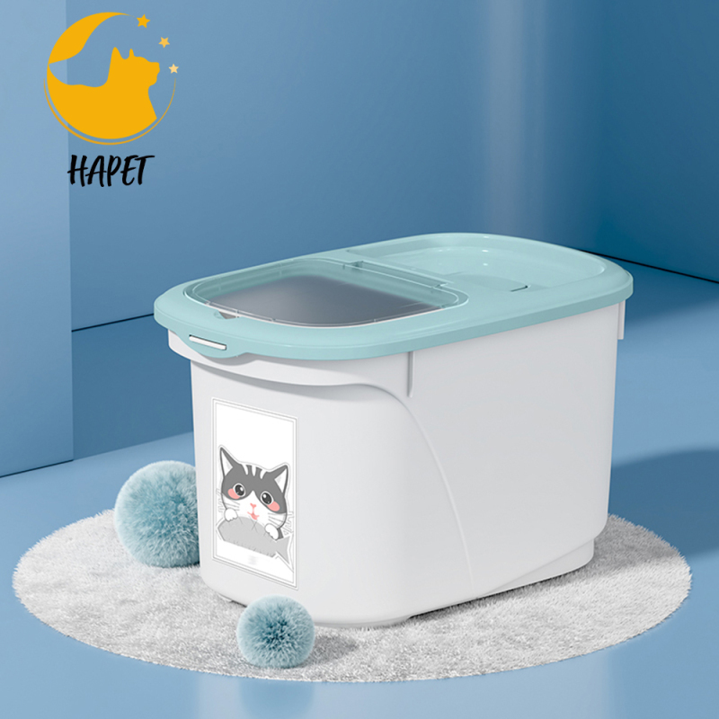 Dog Food Storage Container Pet Treat Rice Bin Plastic Cat Puppy Food Bin