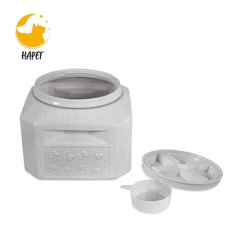 Dog Food Storage Container Pet Treat Rice Bin Plastic Cat Puppy Food Bin