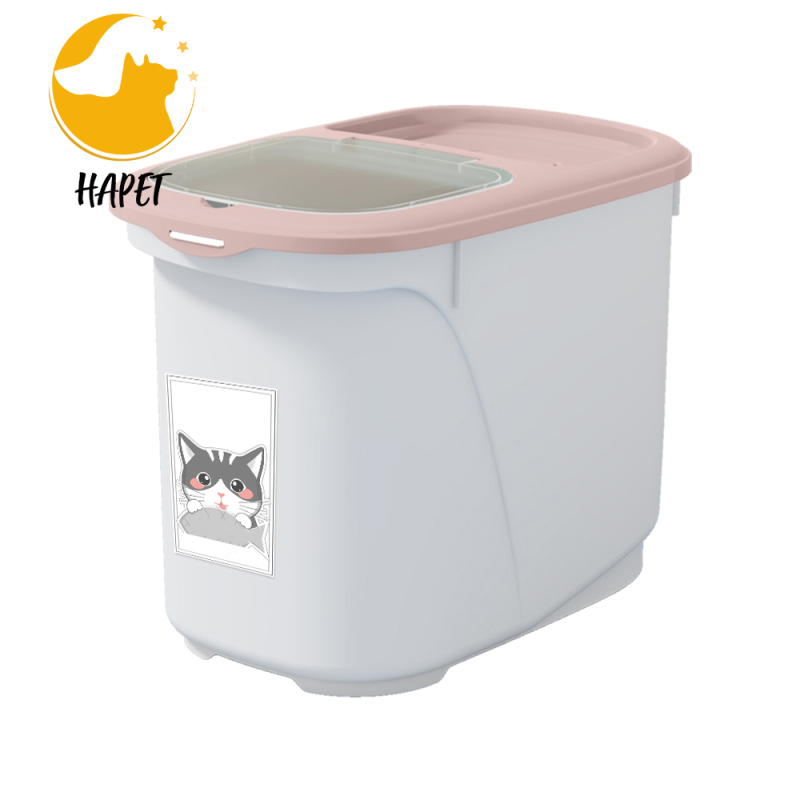 Dog Food Storage Container Pet Treat Rice Bin Plastic Cat Puppy Food Bin