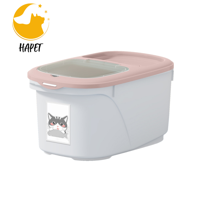 Dog Food Storage Container Pet Treat Rice Bin Plastic Cat Puppy Food Bin