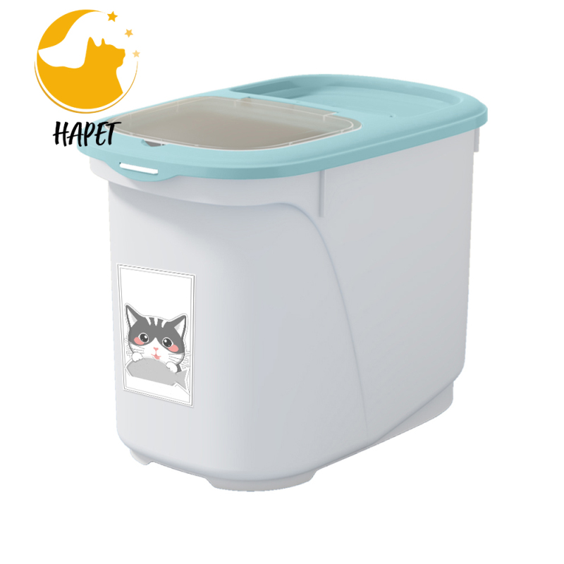 Dog Food Storage Container Pet Treat Rice Bin Plastic Cat Puppy Food Bin
