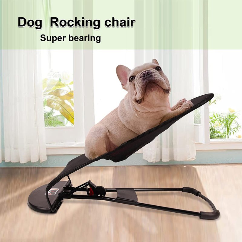 Pet Rocking Chair Portable Dog Bed, Pet Rocking Bed, Summer Small Dog and Cat Comfortable Rocking Chair