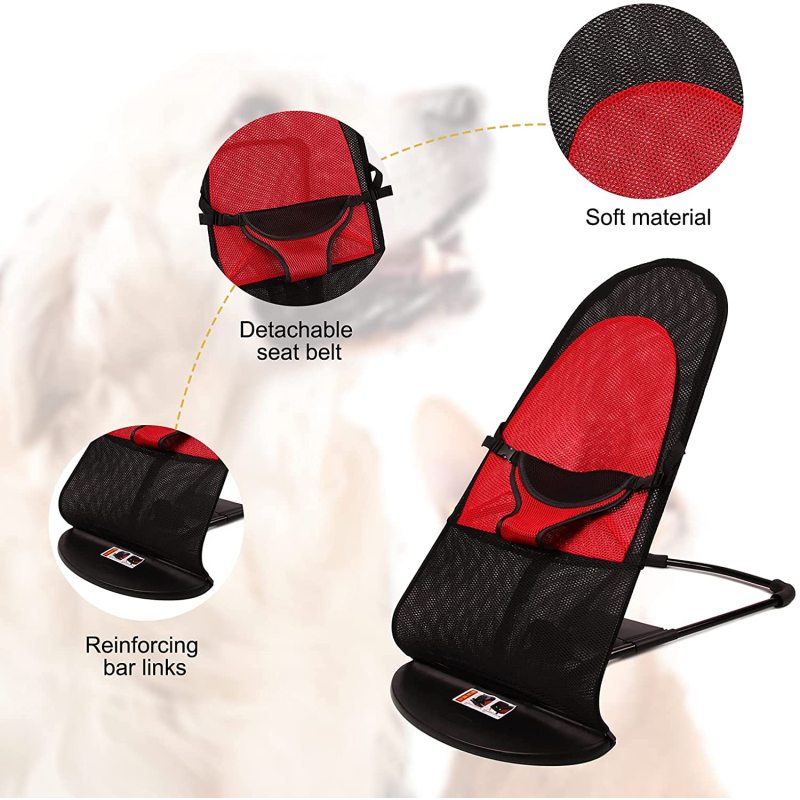Pet Rocking Chair Portable Dog Bed, Pet Rocking Bed, Summer Small Dog and Cat Comfortable Rocking Chair