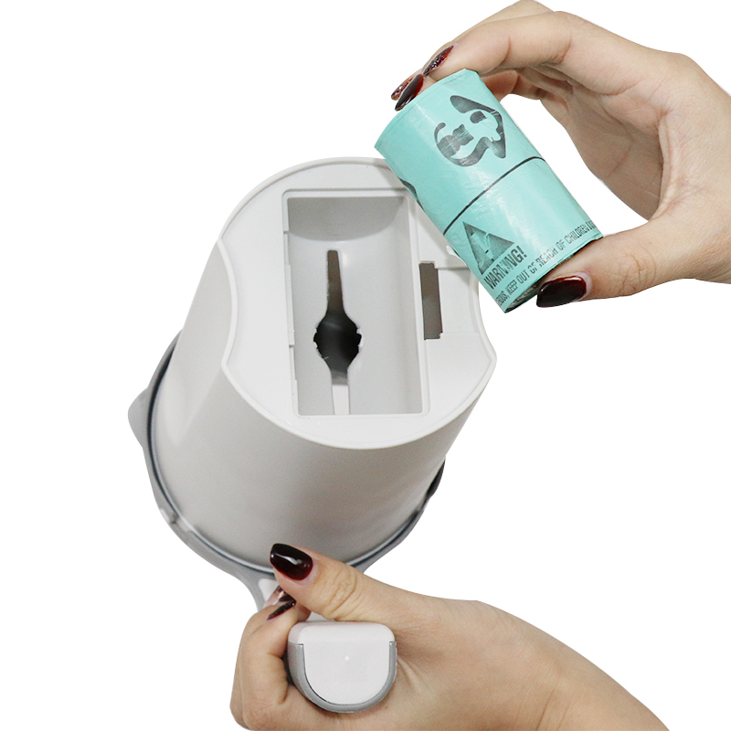 Large Capacity with Built-in Bag Holder Scoop and Bag at The Same Time  Cat Litter Shovel