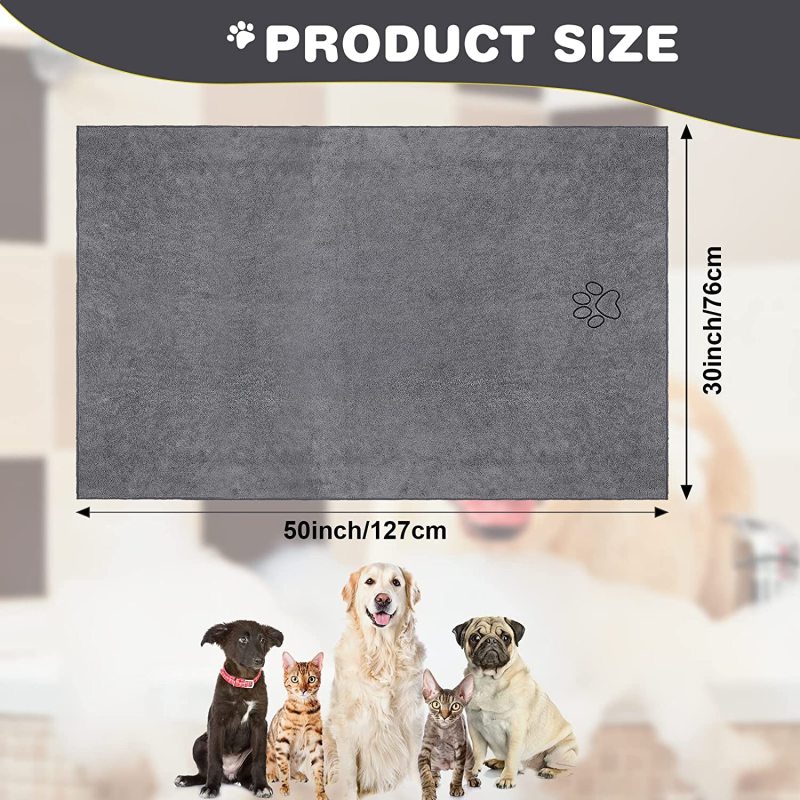 Dog Towel Quick Drying Dog Grooming  Extra Soft Absorbent Microfiber