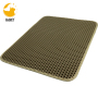 Cat Litter Mat Black Trapping for Box, No-Toxic & Large, Urine & Waterproof, Honeycomb Double Layer Anti Tracking Kitty