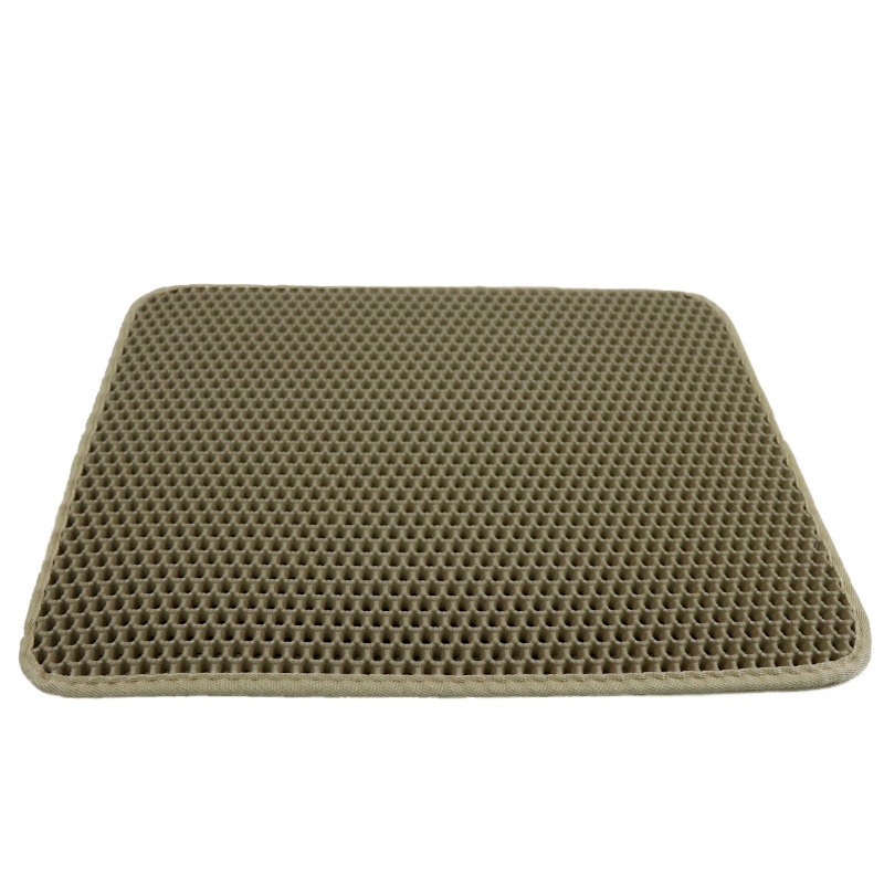 Cat Litter Mat Black Trapping for Box, No-Toxic & Large, Urine & Waterproof, Honeycomb Double Layer Anti Tracking Kitty