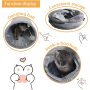 Foldable Big Cat Tunnel Track Cat Tunnels with Peepholes Bubble Ball For 2 Cats