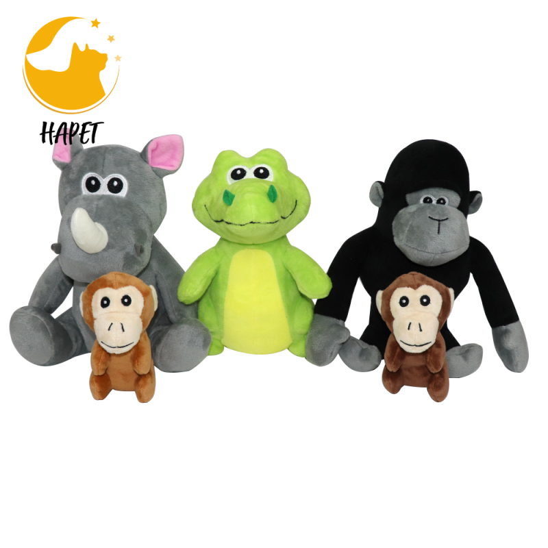 Cute Safe Dog Chew Toys Pack for Puppies Teething Plush Pet Dog Toy Set