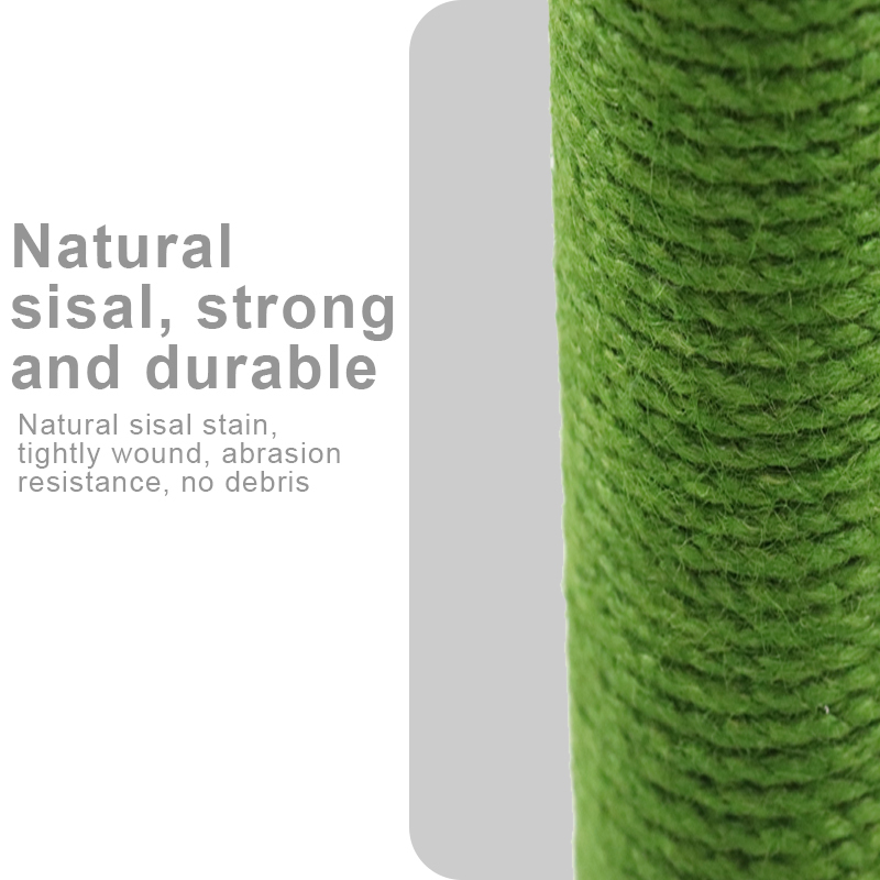 Cat Scratching Post Cactus Cat Scratcher Featuring with 3 Scratching Poles and Dangling Ball