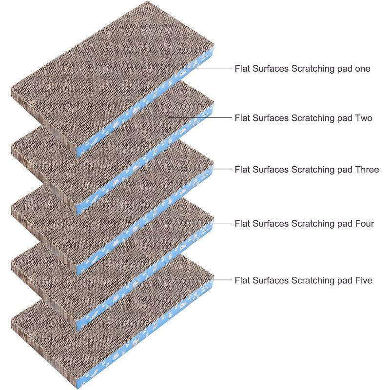 Cat Scratch Pad Cardboard,Reversible,Durable Recyclable Premium Scratcher, Suitable for Cats to Rest