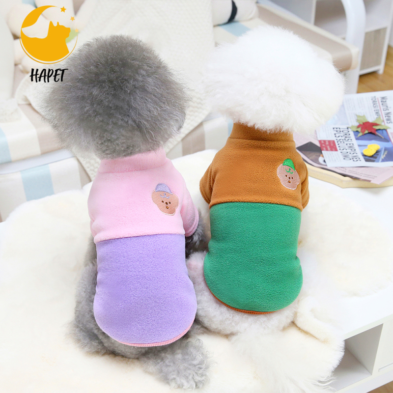 Fabric Dog Sweater Dog Pullover Jacket Warm Pet Dog Clothes