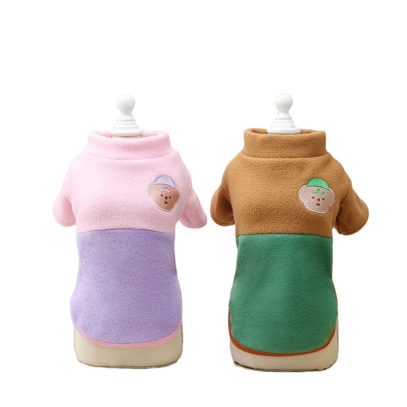 Fabric Dog Sweater Dog Pullover Jacket Warm Pet Dog Clothes