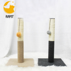 Sisal Cat Scratch Post Cat Claw Scratcher Pole with Sisal Rope Cat Activity Scratcher with Hanging Ball