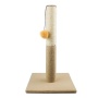 Sisal Cat Scratch Post Cat Claw Scratcher Pole with Sisal Rope Cat Activity Scratcher with Hanging Ball
