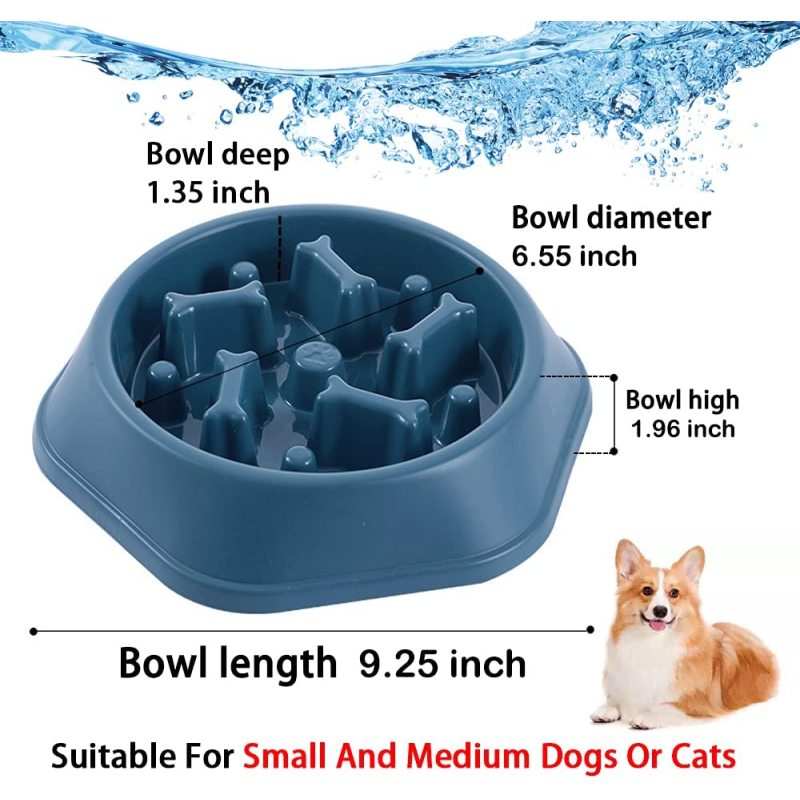 Pet Bowl Eating Dog Slow Feeder Bloat Peanut Butter Lick Pad