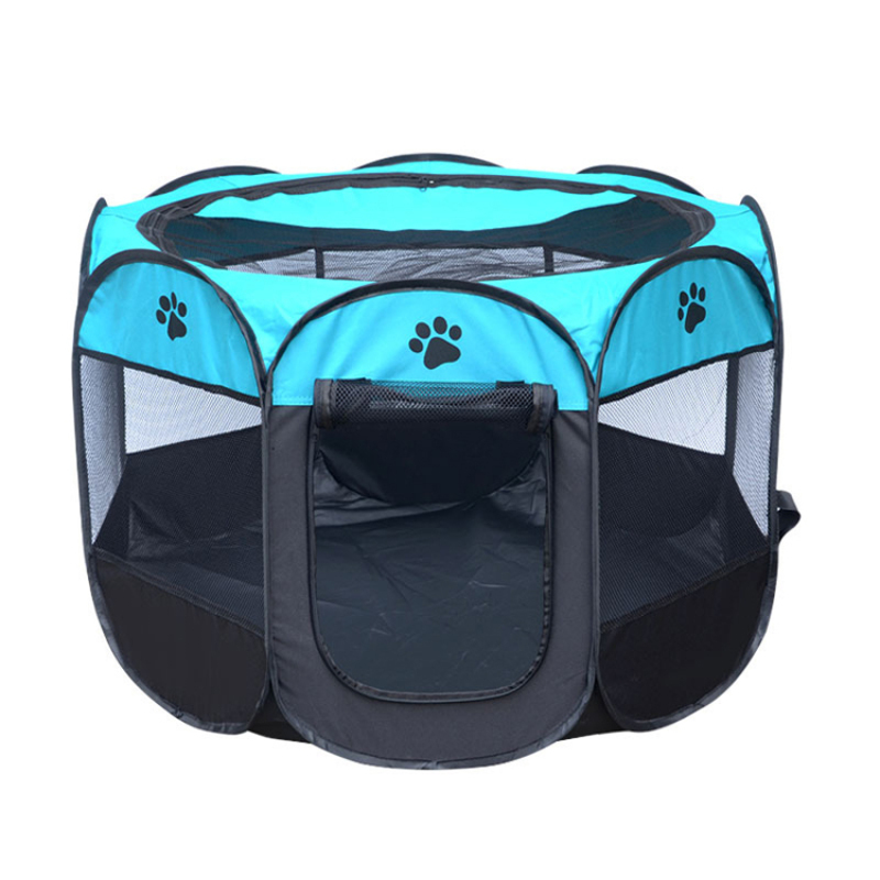 Portable Foldable Pet Playpen Carrying Case Indoor Outdoor Use Water resistant Removable shade Cover Dogs Cats