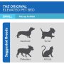 Heavy Duty Steel-Framed Metal Pet Bed Cooling Pet Cot for Indoor Comfortable Luxury Dog Cat Hammock Bed Elevated Pet Bed