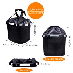 Wholesale Fashion Bicycle Basket Bike Front Folding Detachable Cycling Bag Perfect Removable Pet Cat Dog Carrier travel bag