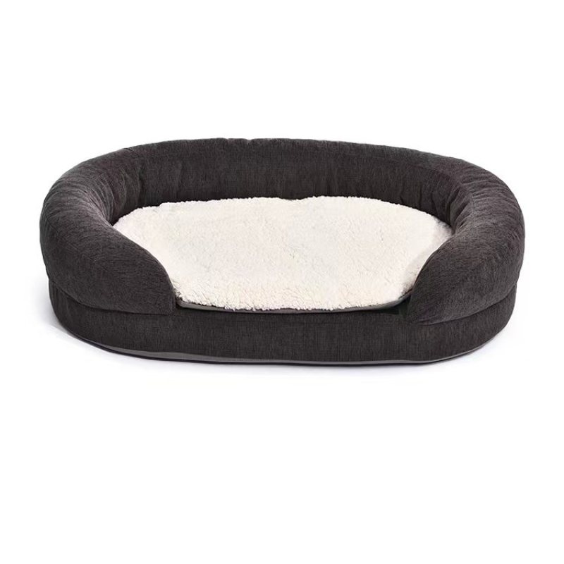 Pet Orthopedic Dog Bed Lounge Sofa Removable Cover Mattress Memory Foam with Removeable Cushion