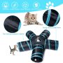 Wholesale Foldable Cat Tunnels with Peek Hole and Play Ball Cat Tunnels for Indoor