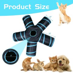Wholesale Foldable Cat Tunnels with Peek Hole and Play Ball Cat Tunnels for Indoor