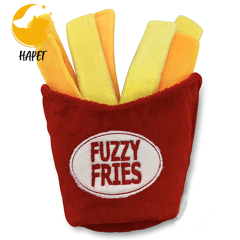 Hamburger French Fries Milk Shake Dog Toy Food Dog Toy Puppy Soft Toys