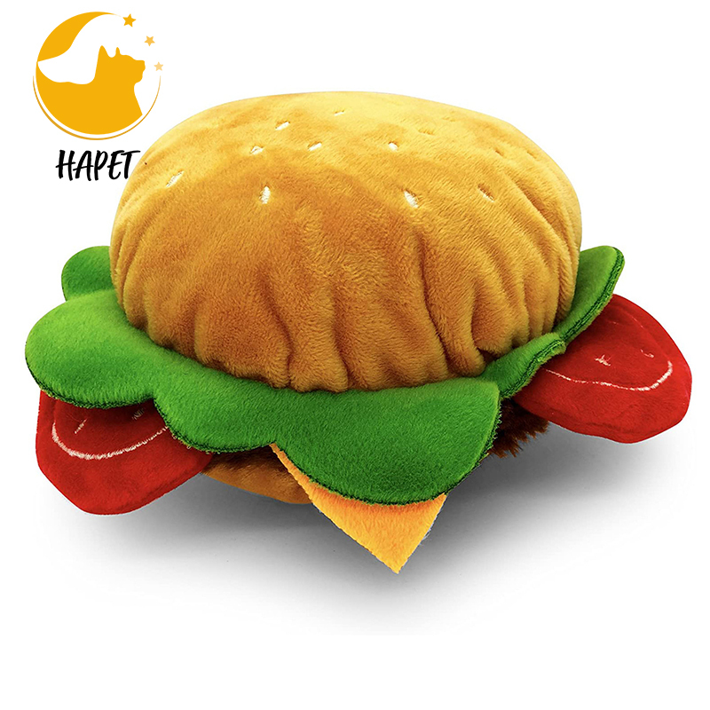 Hamburger French Fries Milk Shake Dog Toy Food Dog Toy Puppy Soft Toys