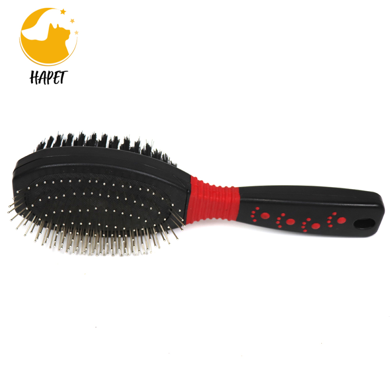 Double sided comb pet cleaning products wholesale with soft needle air cushion