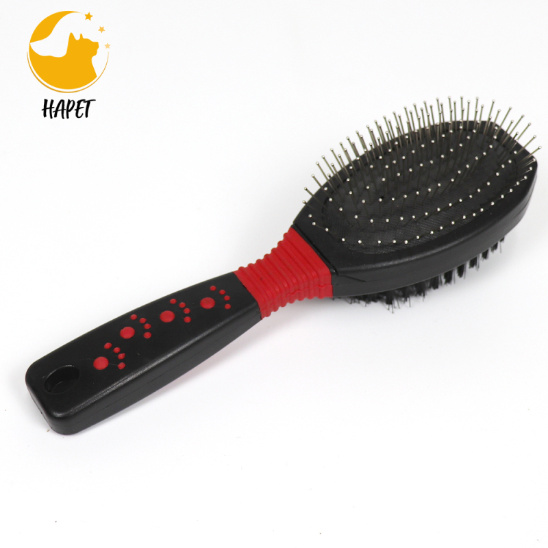 Double sided comb pet cleaning products wholesale with soft needle air cushion