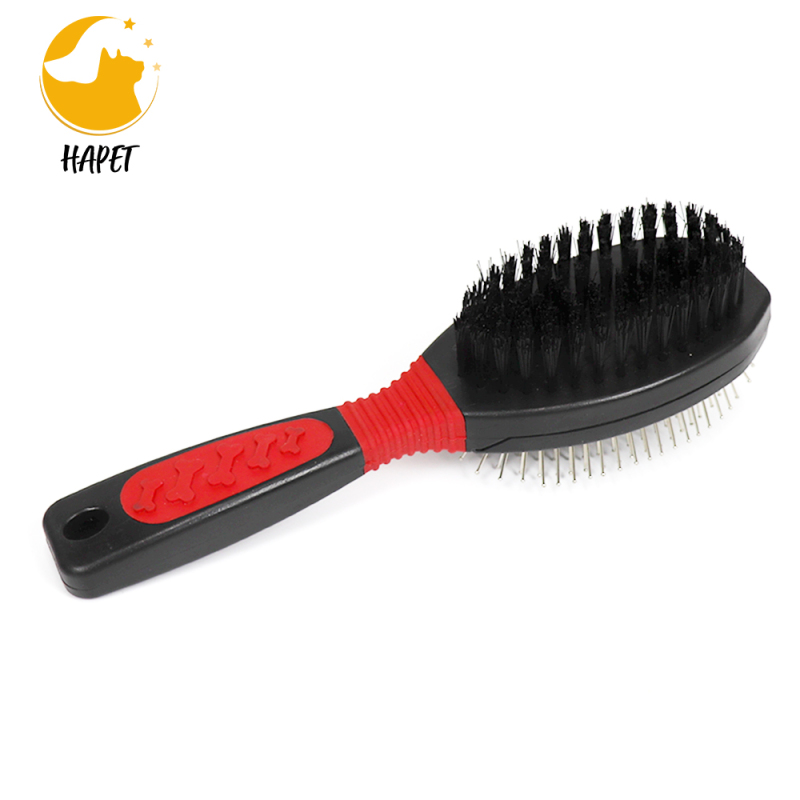 Double sided comb pet cleaning products wholesale with soft needle air cushion