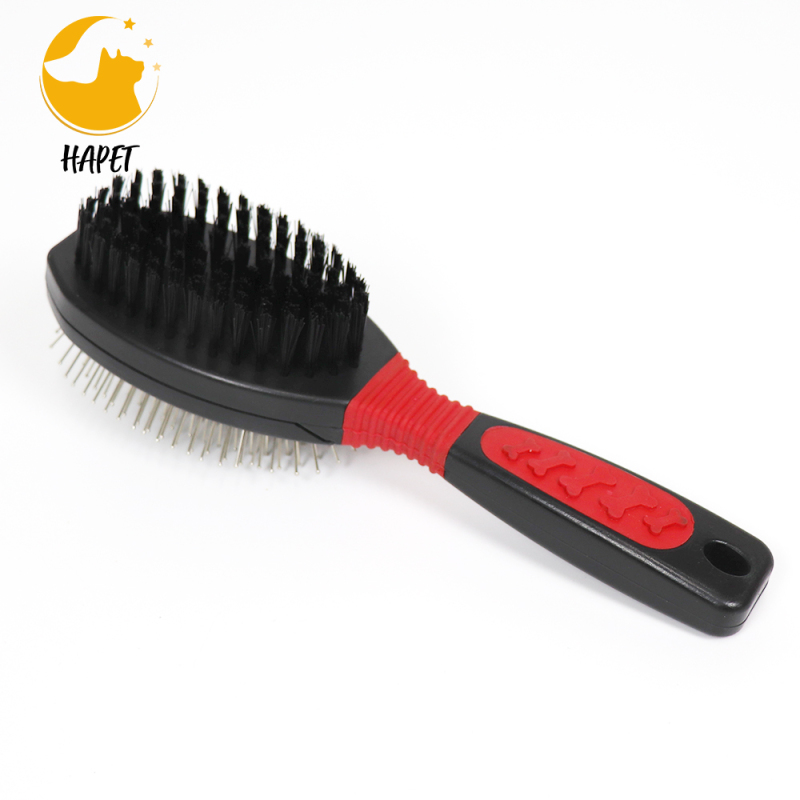 Double sided comb pet cleaning products wholesale with soft needle air cushion