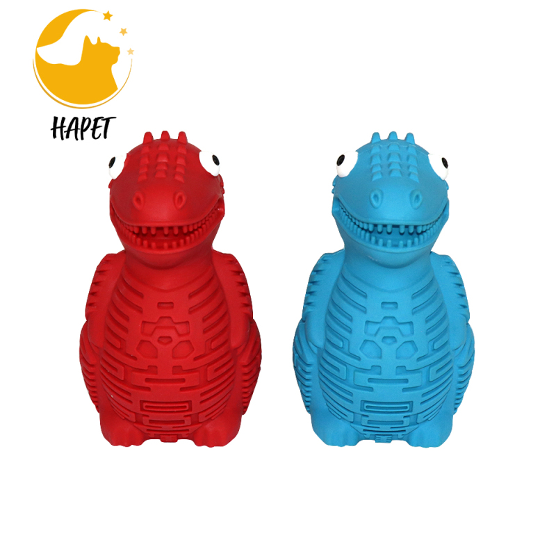 Dog Chew Toys for Aggressive Chewer Dog Toothbrush Dinosaur Shaped Tough Dog Dental Teeth Cleaning Chew Toy