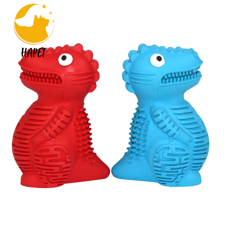 Dog Chew Toys for Aggressive Chewer Dog Toothbrush Dinosaur Shaped Tough Dog Dental Teeth Cleaning Chew Toy