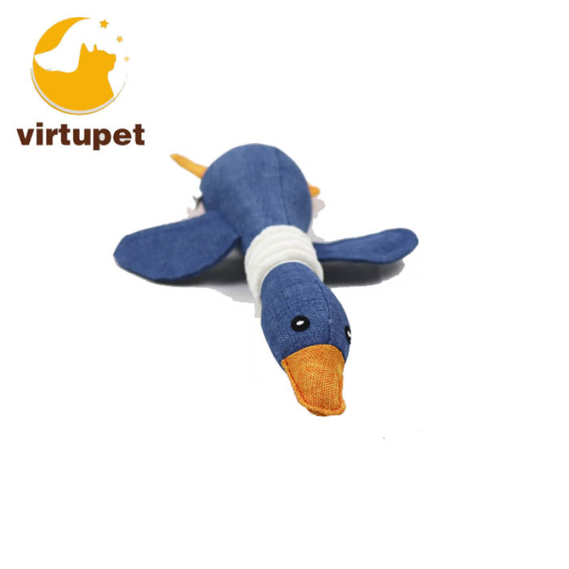 Custom Dog Squeaky Toys for Aggressive Chewers Hunting Dog Toys for Fetching Training Duck Stuffed Dog Chew Toy