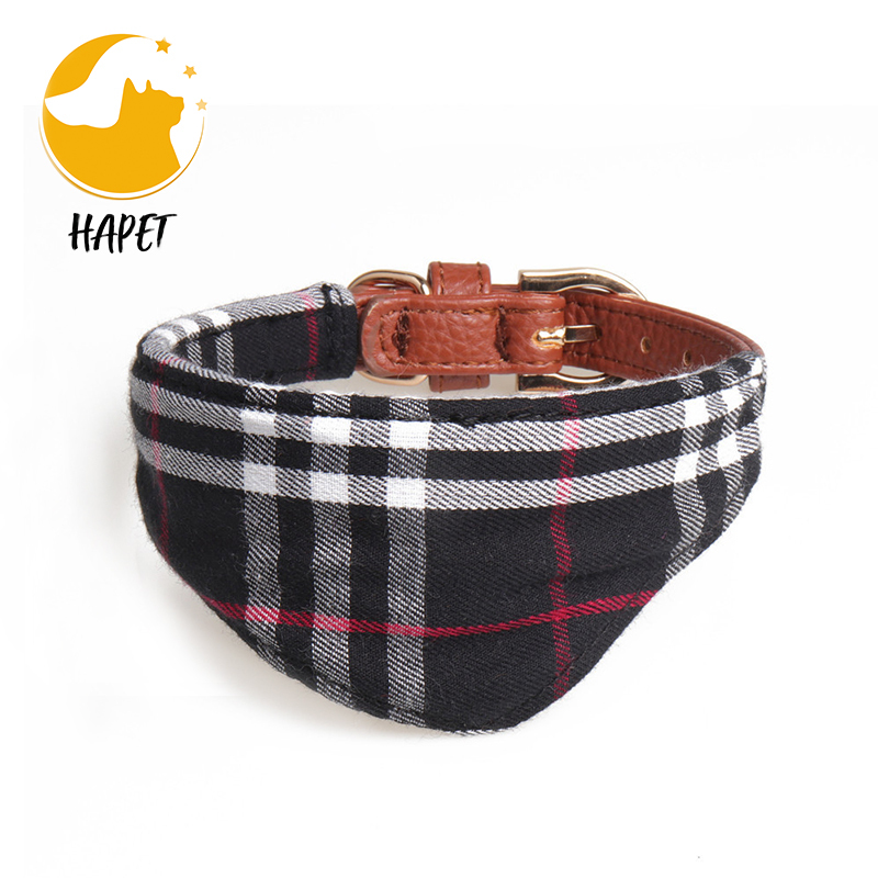 Bow Tie Cat Collar Bandana Pet Collar Bandana with Classic Plaid Adjustable Cat Collar with Scarf and Bowtie