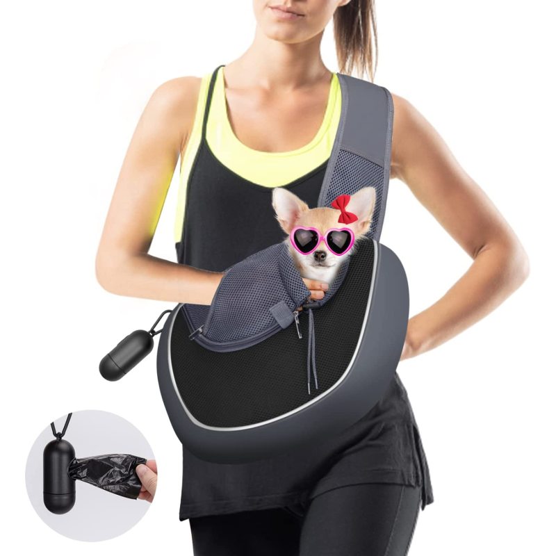 Hand Free Puppy Mesh Adjustable Pet Sling Carrier Breathable