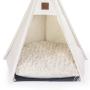 Dog Bed Teepee Tent for Dogs  Cats - Stylish, Soft, Cozy Dog Bed Thick Plush Pad, Durable Fabric & Machine Washable
